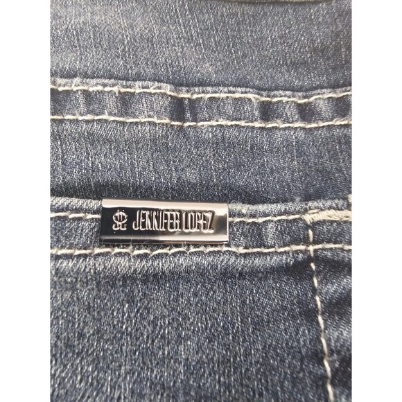 JENNIFER LOPEZ Jeans Women's Skinny Sz 16P Embellished Studded Sparkly - Picture 5 of 6